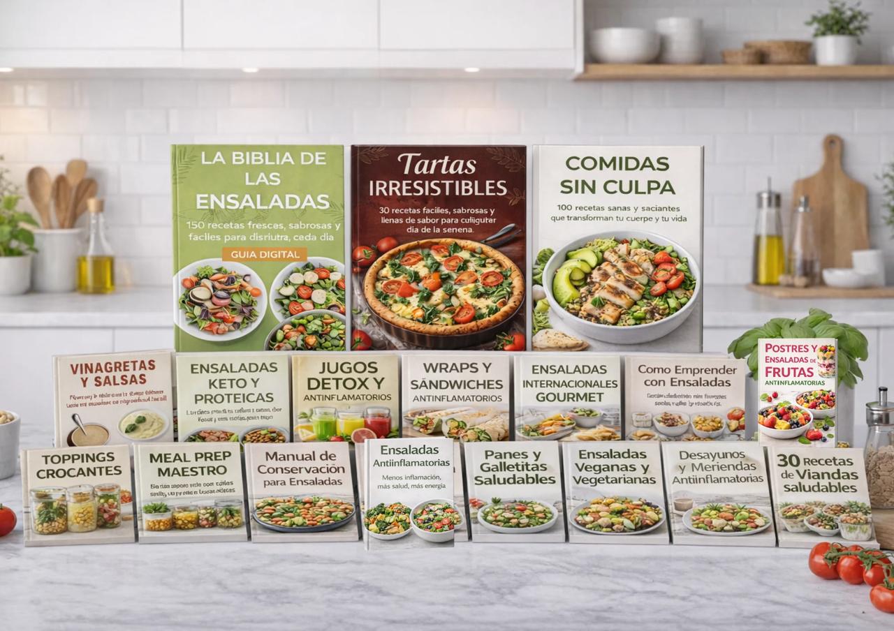 LA BIBLIA DE LAS ENSALADAS +17 GUIAS DE REGALO + 2X1 SORPRESA